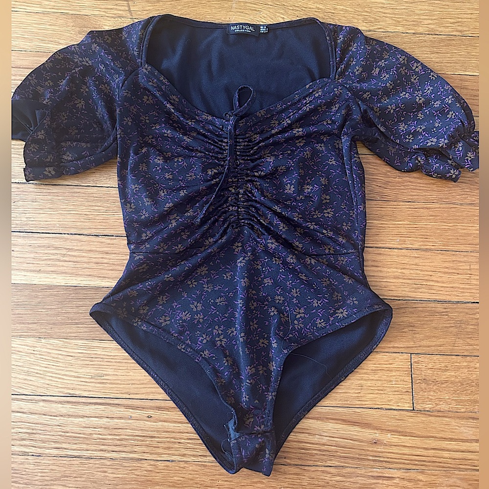 Nasty Gal Floral Bodysuit -  XS/S